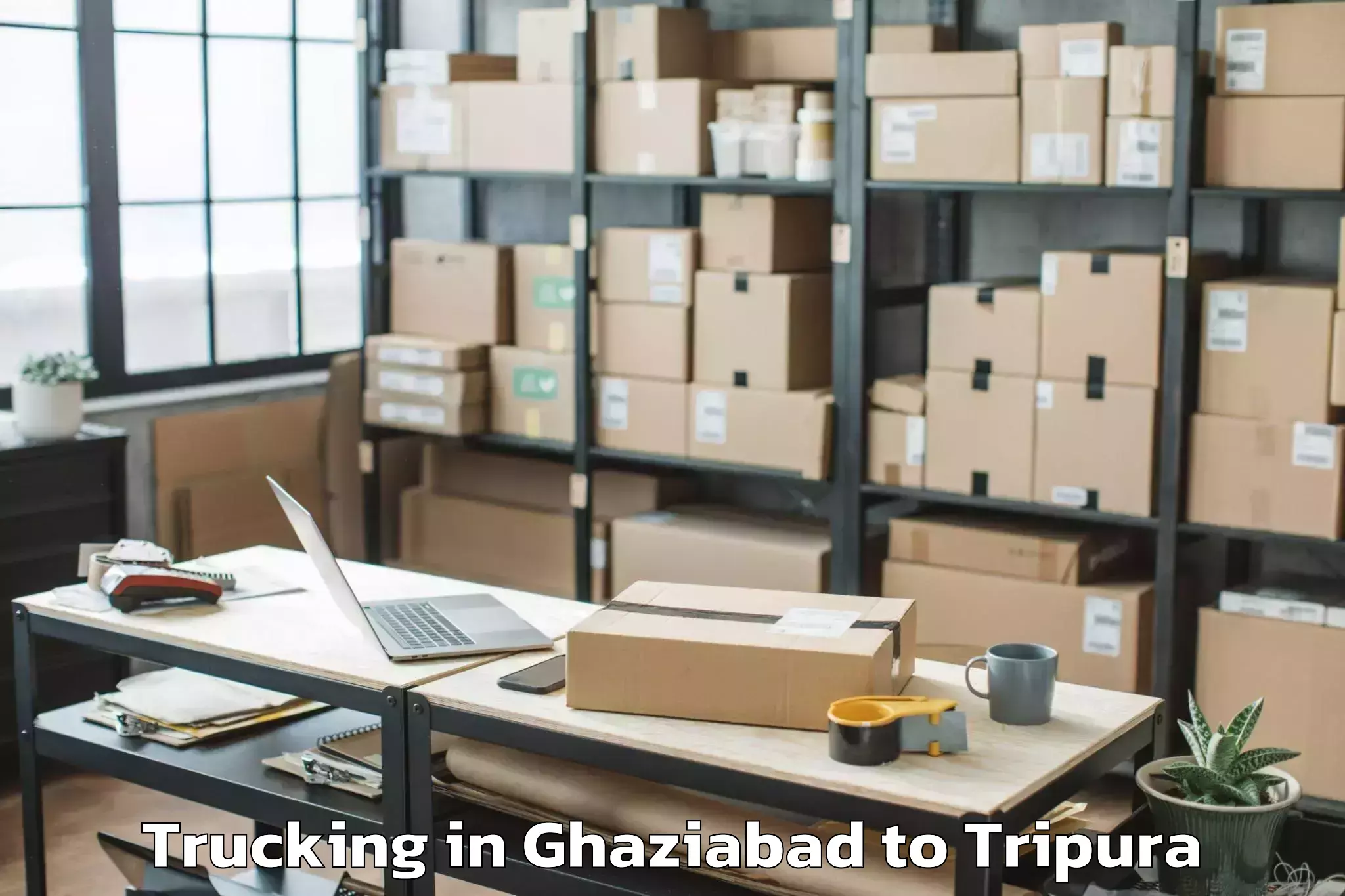 Trusted Ghaziabad to Udaipur Tripura Trucking